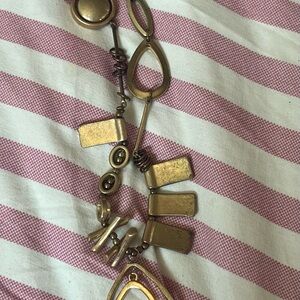 Eclectic Artsy Gold-Toned Women's Necklace